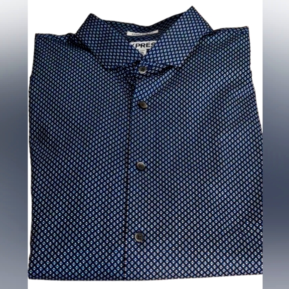 📣Express Men's Fitted Button Up Shirt Long Sleeve👕 Like 🆕 Once 2XL 18-18.5 - Picture 1 of 4